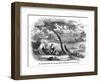 The Old Curiosity Shop, Nell and Grandfather-Hablot Browne-Framed Art Print