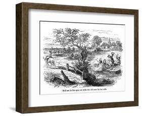 The Old Curiosity Shop, Nell and Rough Boat Men-Hablot Browne-Framed Art Print