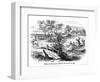 The Old Curiosity Shop, Nell and Rough Boat Men-Hablot Browne-Framed Art Print