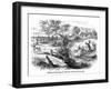 The Old Curiosity Shop, Nell and Rough Boat Men-Hablot Browne-Framed Art Print