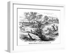 The Old Curiosity Shop, Nell and Rough Boat Men-Hablot Browne-Framed Art Print