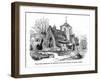 The Old Curiosity Shop, Nell in the Churchyard-Hablot Browne-Framed Art Print