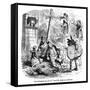 The Old Curiosity Shop, the Punch and Judy People-Hablot Browne-Framed Stretched Canvas