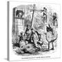 The Old Curiosity Shop, the Punch and Judy People-Hablot Browne-Stretched Canvas