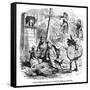 The Old Curiosity Shop, the Punch and Judy People-Hablot Browne-Framed Stretched Canvas