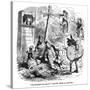 The Old Curiosity Shop, the Punch and Judy People-Hablot Browne-Stretched Canvas