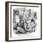 The Old Curiosity Shop, the Punch and Judy People-Hablot Browne-Framed Art Print