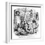 The Old Curiosity Shop, the Punch and Judy People-Hablot Browne-Framed Art Print