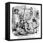 The Old Curiosity Shop, the Punch and Judy People-Hablot Browne-Framed Stretched Canvas