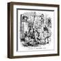 The Old Curiosity Shop, the Punch and Judy People-Hablot Browne-Framed Art Print