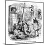 The Old Curiosity Shop, the Punch and Judy People-Hablot Browne-Mounted Art Print