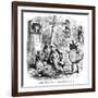 The Old Curiosity Shop, the Punch and Judy People-Hablot Browne-Framed Art Print