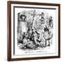 The Old Curiosity Shop, the Punch and Judy People-Hablot Browne-Framed Art Print