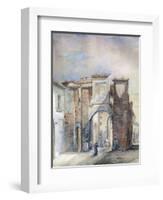 The Old Customs House at San Biagio-Giotto di Bondone-Framed Giclee Print