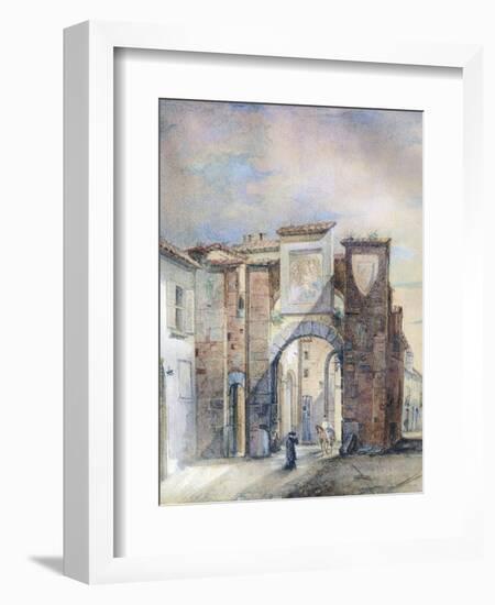 The Old Customs House at San Biagio-Giotto di Bondone-Framed Giclee Print