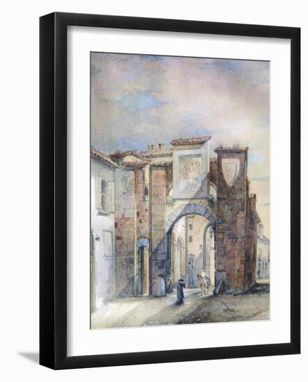 The Old Customs House at San Biagio-Giotto di Bondone-Framed Giclee Print