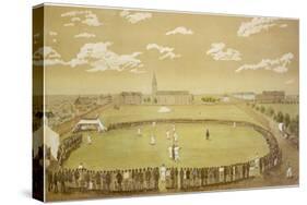 The Old Days of Merry Cricket Club Matches' at the Hyde Park Ground Sydney Australia-T.h. Lewis-Stretched Canvas