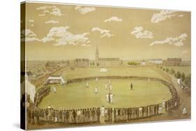 The Old Days of Merry Cricket Club Matches' at the Hyde Park Ground Sydney Australia-T.h. Lewis-Stretched Canvas