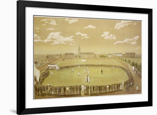 The Old Days of Merry Cricket Club Matches' at the Hyde Park Ground Sydney Australia-T.h. Lewis-Framed Photographic Print