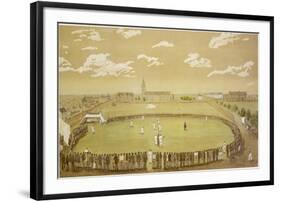 The Old Days of Merry Cricket Club Matches' at the Hyde Park Ground Sydney Australia-T.h. Lewis-Framed Photographic Print