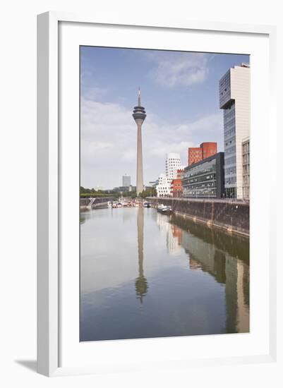 The Old Docks in the City of Dusseldorf, North Rhine-Westphalia, Germany, Europe-Julian Elliott-Framed Photographic Print