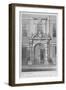 The Old Door of Haberdashers' Hall, City of London, 1830-W Watkins-Framed Giclee Print