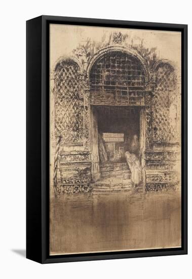 The Old Doorway from The First Venice Set, 1879-1880-James Abbott McNeill Whistler-Framed Stretched Canvas