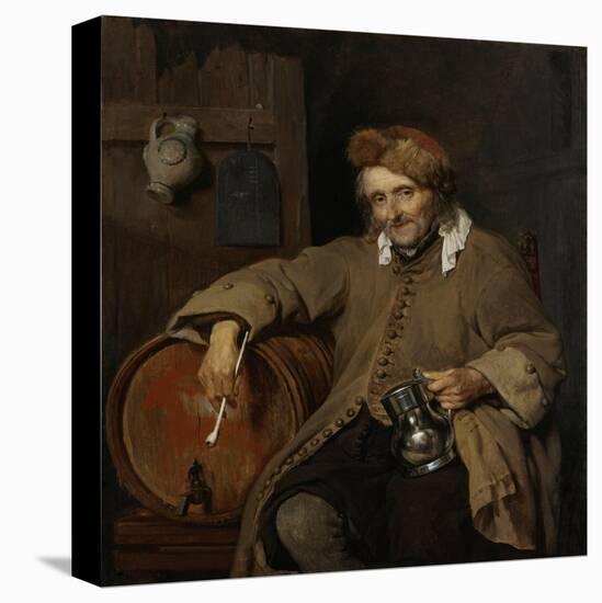 The Old Drinker, 1661-63-Gabriel Metsu-Stretched Canvas