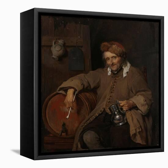 The Old Drinker, c.1661-3-Gabriel Metsu-Framed Stretched Canvas