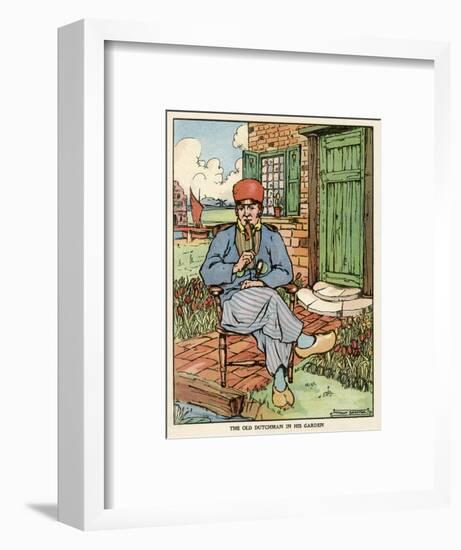 The Old Dutchman in His Garden-Molly Benatar-Framed Art Print