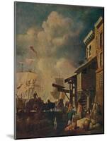 'The Old East India Wharf, London Bridge', c1700-1740, (1904)-Peter Monamy-Mounted Giclee Print