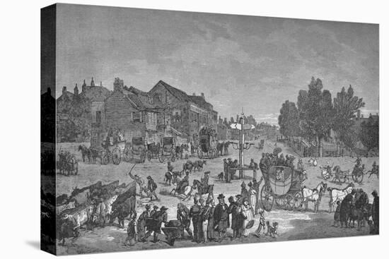 The Old Elephant and Castle Inn, c1785, (1912)-null-Stretched Canvas