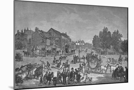 The Old Elephant and Castle Inn, c1785, (1912)-null-Mounted Giclee Print