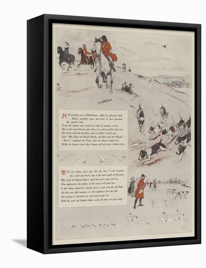 The Old English Squire-Cecil Aldin-Framed Stretched Canvas