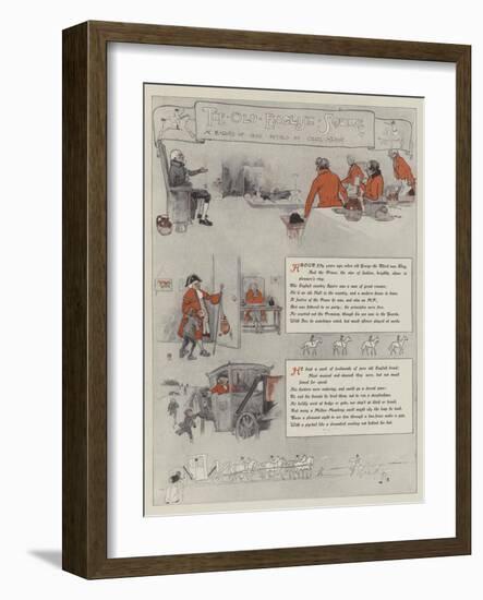 The Old English Squire-Cecil Aldin-Framed Giclee Print