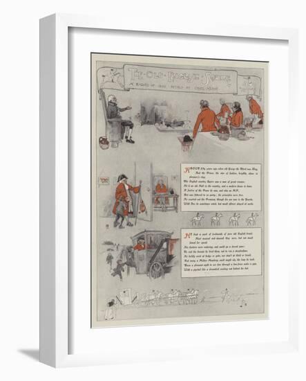 The Old English Squire-Cecil Aldin-Framed Giclee Print