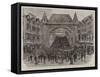 The Old English Town at Her Majesty's Theatre, the Gate and Portcullis-null-Framed Stretched Canvas