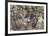 The Old Farm Gate-Currier & Ives-Framed Giclee Print