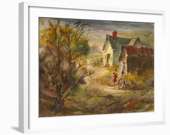The Old Farm-LaVere Hutchings-Framed Giclee Print