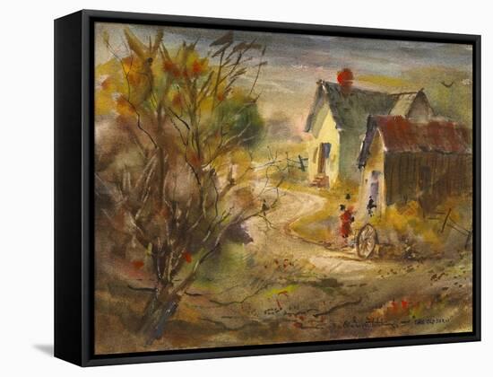 The Old Farm-LaVere Hutchings-Framed Stretched Canvas