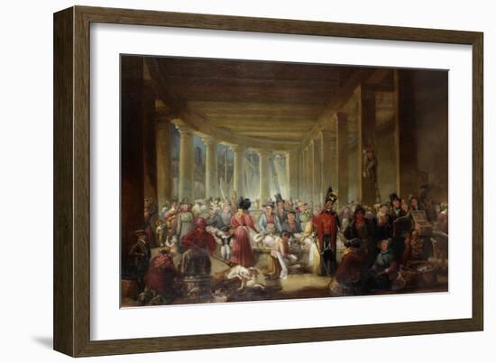 The Old Fish Market, Sandhill, Newcastle Upon Tyne, C.1826-30-Henry Perlee Parker-Framed Giclee Print