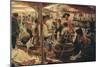 The Old Fish Market-Ettore Tito-Mounted Giclee Print