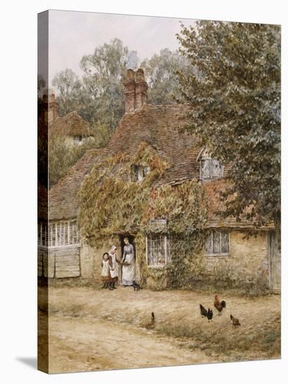 The Old Fish Shop, Haslemere-Helen Allingham-Stretched Canvas