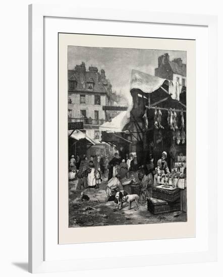 The Old Game and Poultry Market in Paris, Rance, 1882-null-Framed Giclee Print