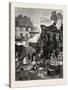 The Old Game and Poultry Market in Paris, Rance, 1882-null-Stretched Canvas