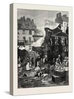 The Old Game and Poultry Market in Paris, Rance, 1882-null-Stretched Canvas