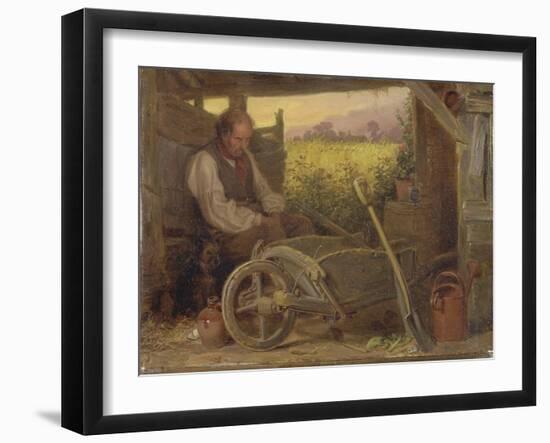 The Old Gardener, 1863-Briton Riviere-Framed Giclee Print