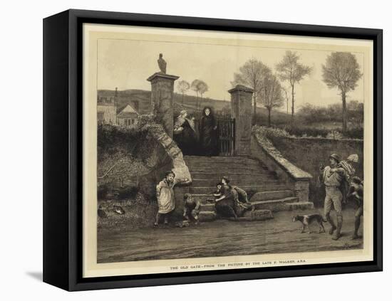 The Old Gate-Francis S. Walker-Framed Stretched Canvas