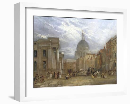 The Old General Post Office and St Martin's Le Grand, 1835-George Sidney Shepherd-Framed Giclee Print