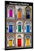 The Old Georgian Doors Of Dublin-null-Mounted Poster